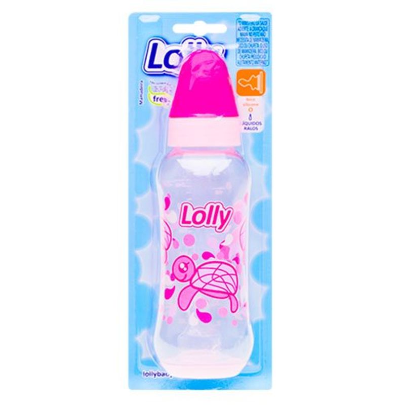 mamadeira lolly oceano ortodôntica rosa 250ml