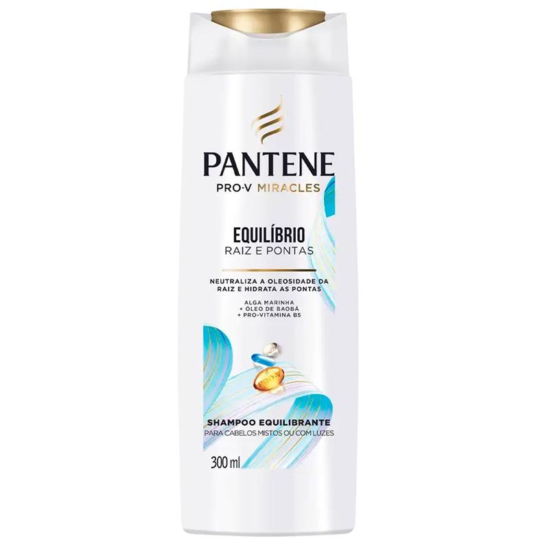 shampoo pantene equilíbrio raiz e pontas 300ml