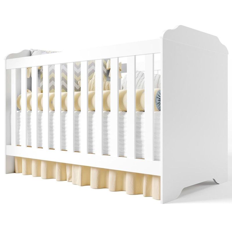 berço mini cama infantil mel 3 em 1 branco