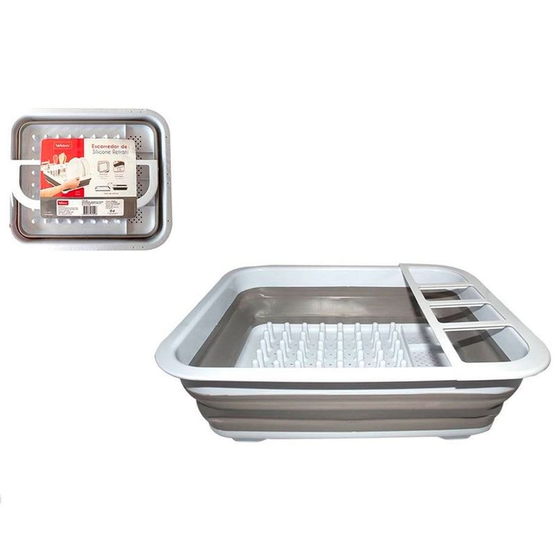 escorredor pratos wellmix retrátil silicone (mp)