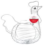 cesta wellmix porta ovos aramada galinha 28cm (mp)