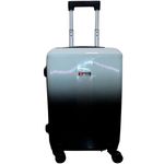 mala de viagem pequena balboa amz-188 abs cinza e preto 55cm (mp)