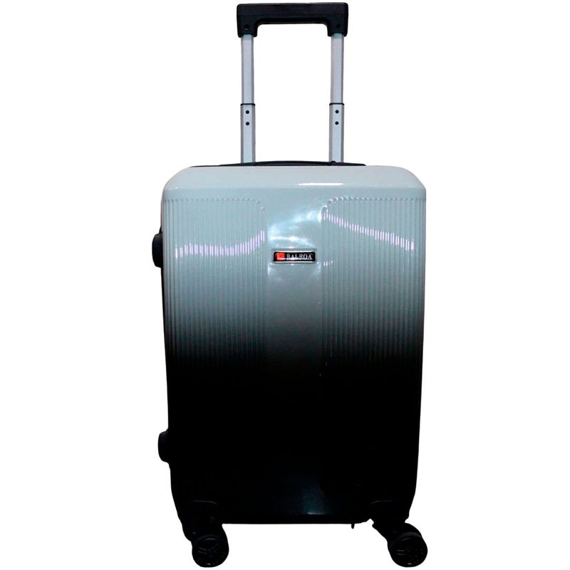 mala de viagem pequena balboa amz-188 abs cinza e preto 55cm (mp)