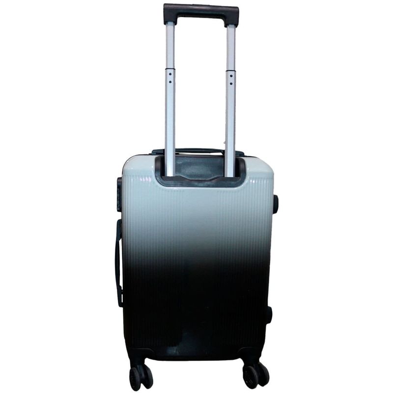 mala de viagem pequena balboa amz-188 abs cinza e preto 55cm (mp)