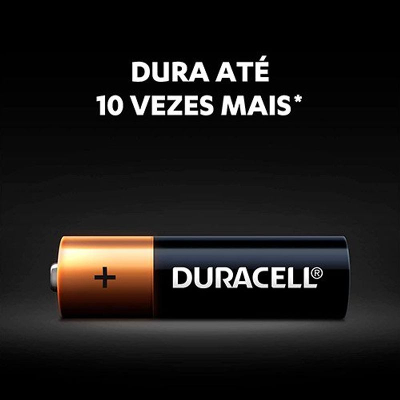 pilha alcalina aa pequena duracell 4 unidades