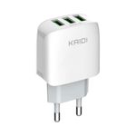 carregador e cabo tipo c kaidi 3 saídas usb-c (mp)