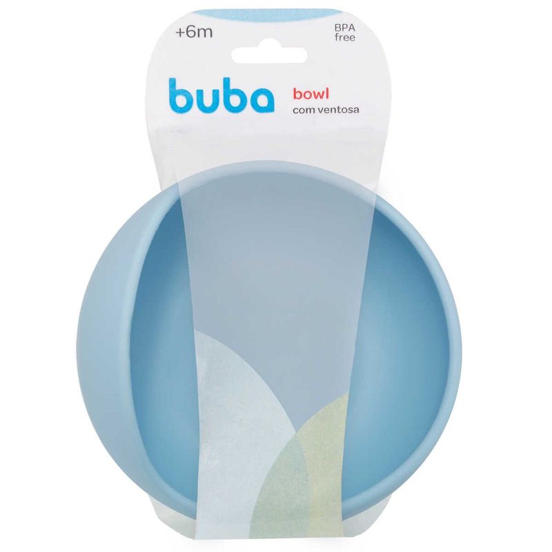 pratinho buba bowl silicone azul 15633