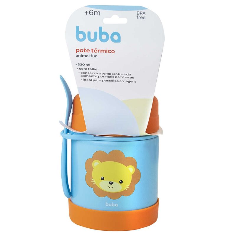 pote térmico buba animal fun leão 12119