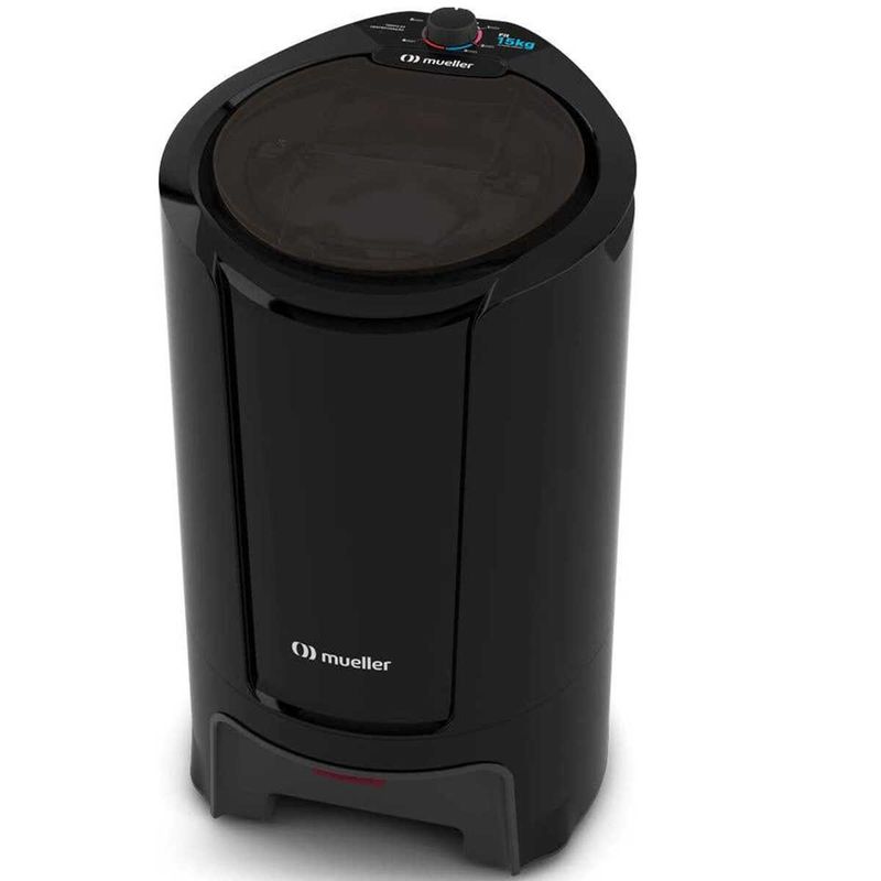 centrífuga de roupas mueller fit 15kg preto