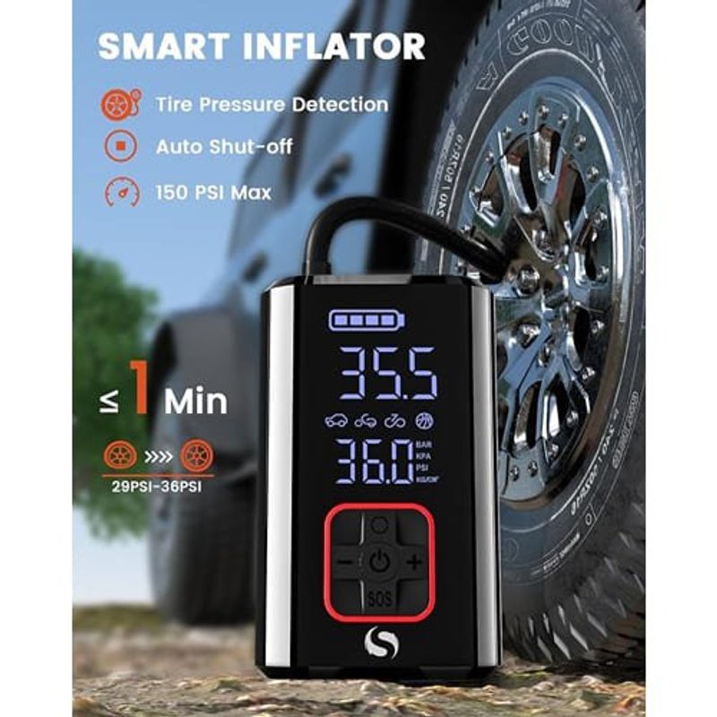 compressor de ar portátil servomaster preto a-bi