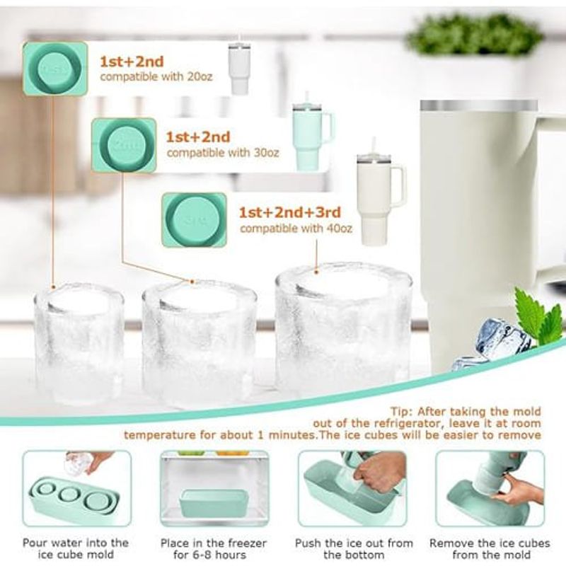 molde de gelo moomangoo verde a-bi