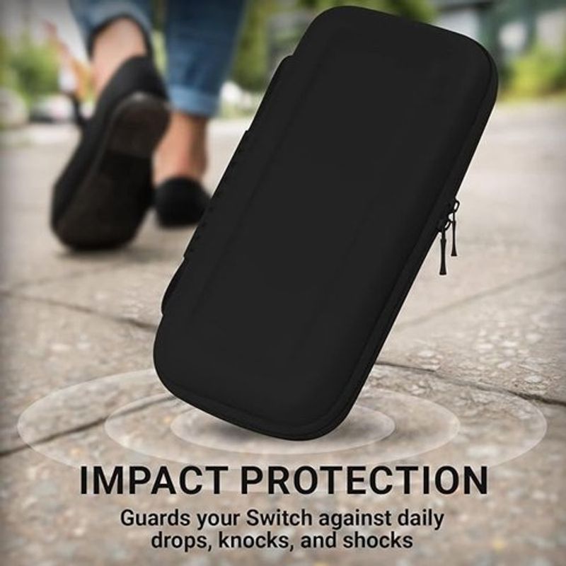 estojo para nintendo switch orzly preto a-bi