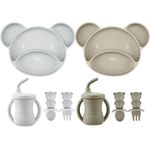 conjunto de alimentação pandaear 8 peças a-bi