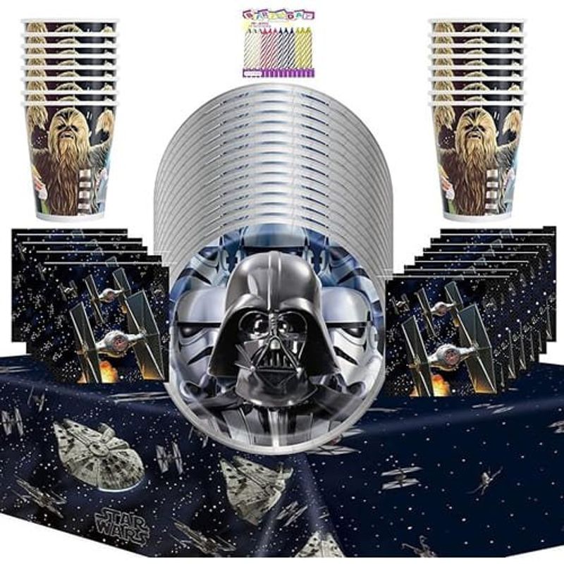 kit festa star wars 49 peças unique a-bi
