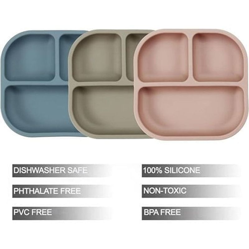 conjunto de pratos sucção pandaear 3 peças a-bi