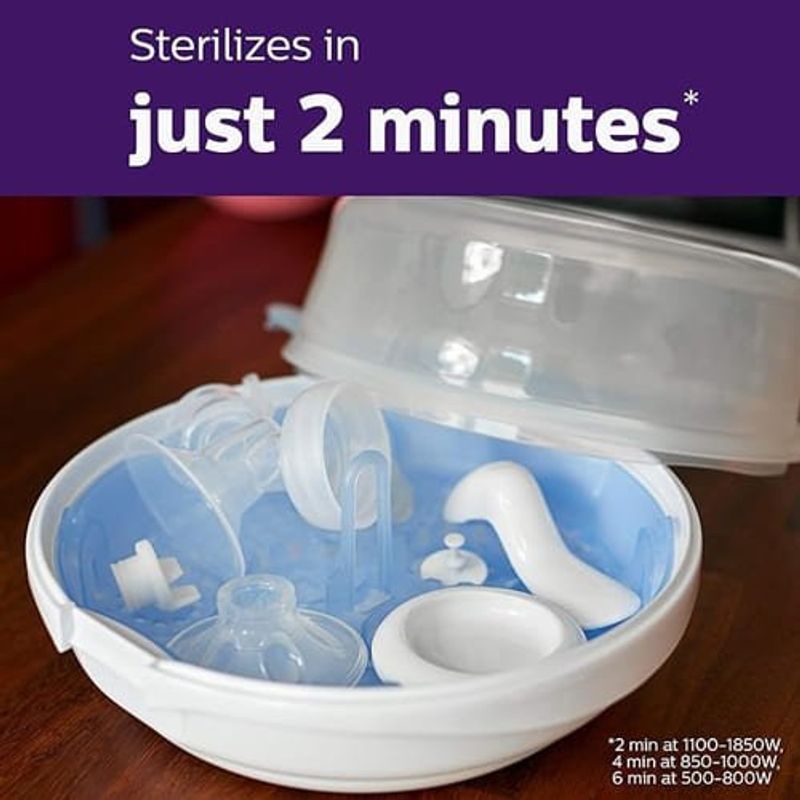 esterilizador a vapor microondas philips avent a-bi