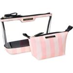 duo de bolsas de beleza victoria's rosa a-bi