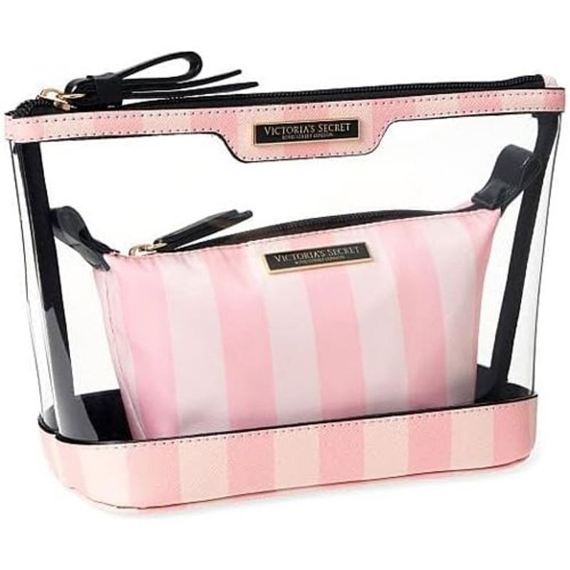 duo de bolsas de beleza victoria's rosa a-bi