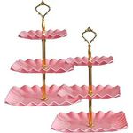 suporte de cupcake rauvolfia 02 peças rosa a-bi