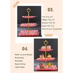 suporte de cupcake rauvolfia 02 peças rosa a-bi
