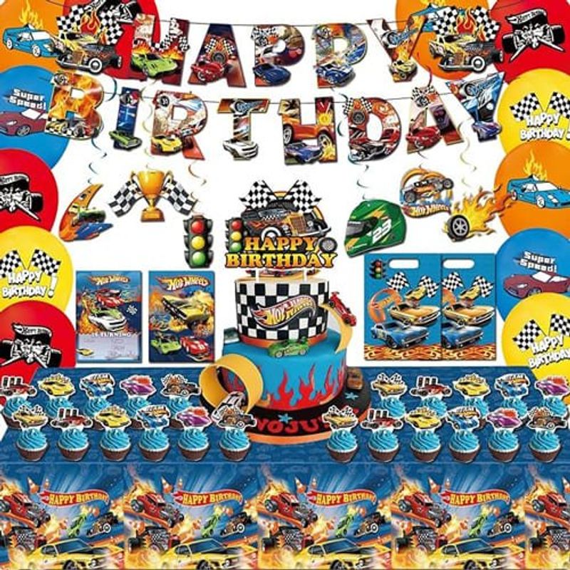 kit festa 77 peças hot wheels a-bi