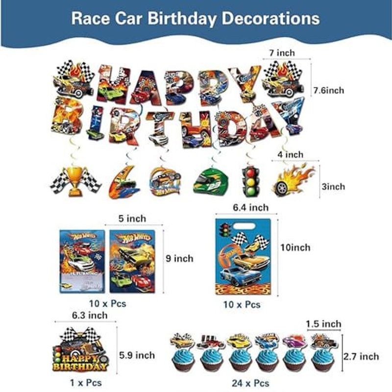 kit festa 77 peças hot wheels a-bi