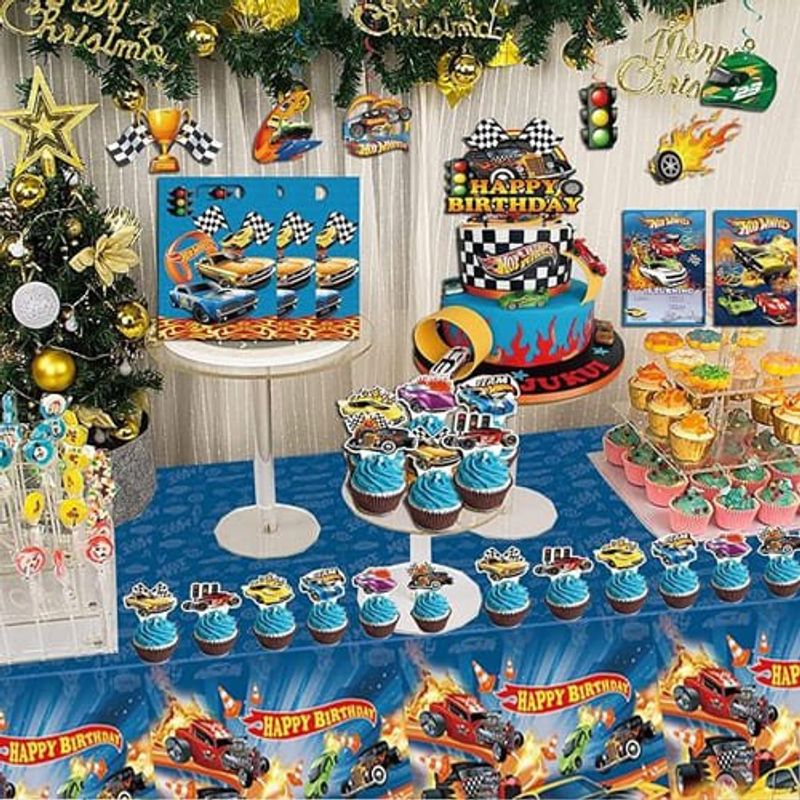 kit festa 77 peças hot wheels a-bi