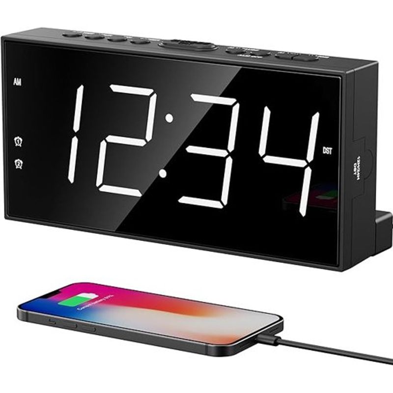 despertador led com relógio digital ppleea-bi