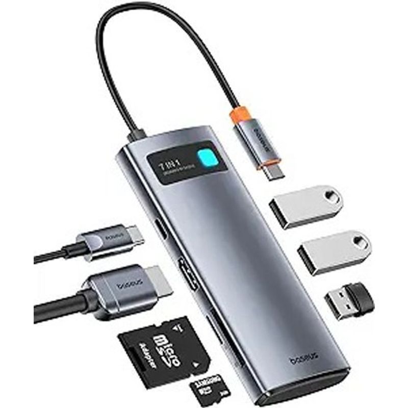 adaptador baseus usb c 8 em 1 usb 3.0 a-bi