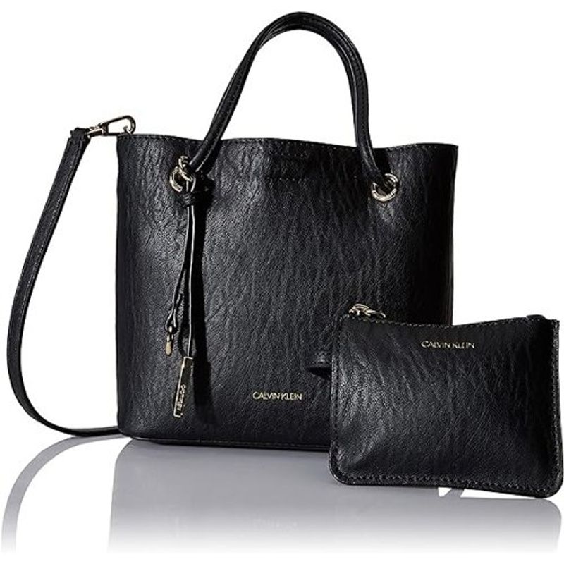 bolsa calvin klein gabrianna mini tote crossbody preto a-bi