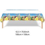 toalha de mesa descartável cihuyuxia branca de neve 2 peças a-bi