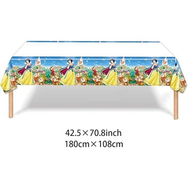 toalha de mesa descartável cihuyuxia branca de neve 2 peças a-bi