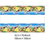 toalha de mesa descartável cihuyuxia branca de neve 2 peças a-bi