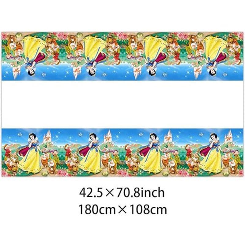 toalha de mesa descartável cihuyuxia branca de neve 2 peças a-bi