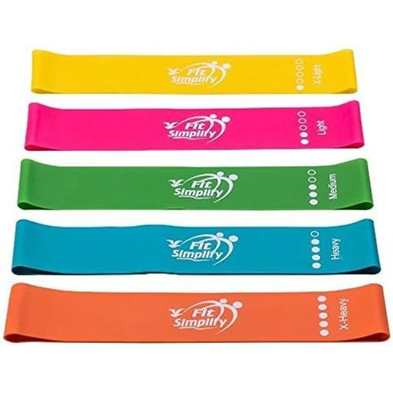 conjunto de 05 faixas ‎fit simplify para exercício de resistência a-bi