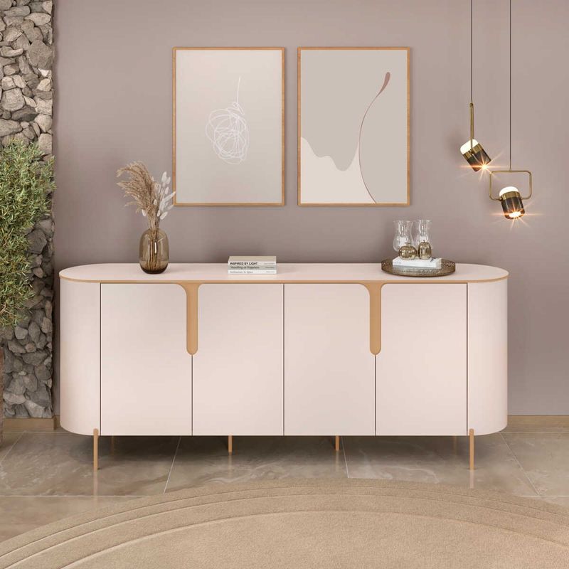 buffet dj móveis cleo off white
