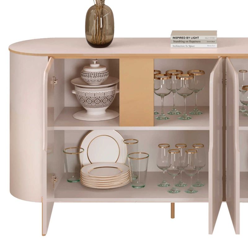 buffet dj móveis cleo off white