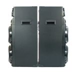 caixa de som amplificada mystic 100w rms x2 bluetooth com microfone sem fio vhf my-ps991u (mp)