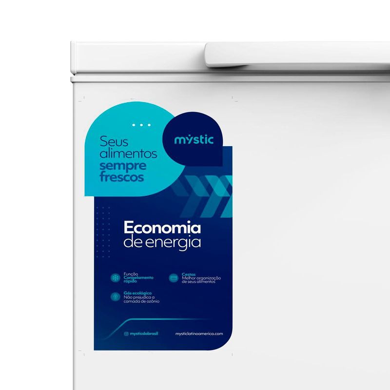 freezer horizontal mystic 142 litros (mp)