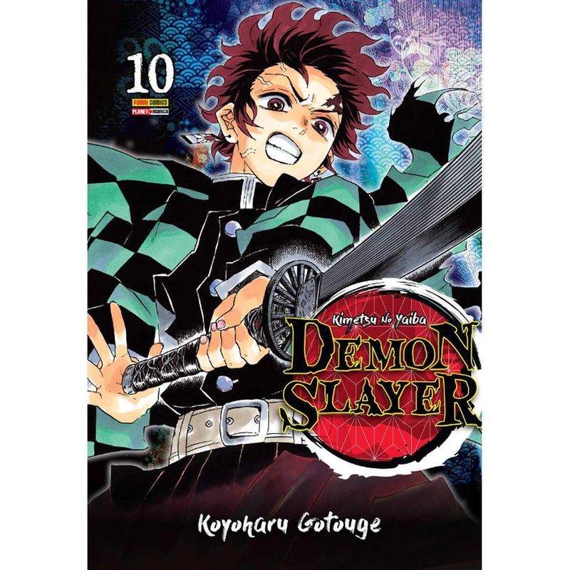 livro demon slayer - volume 10 - mangá (mp)