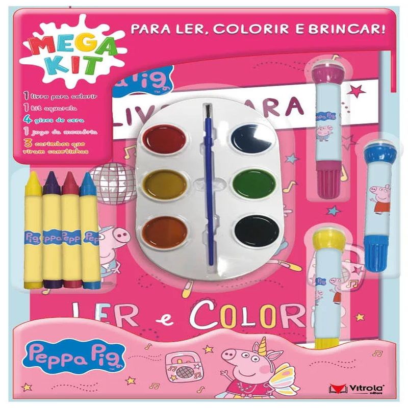 livro super color pack - peppa pig (mp)