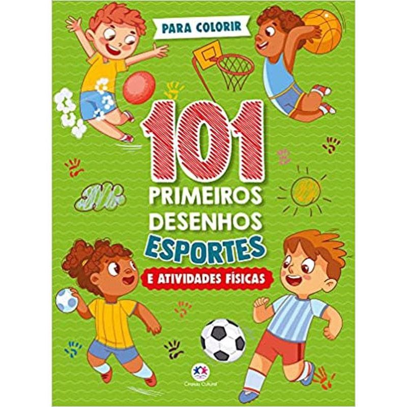 livro 101 primeiros desenhos - esportes e atividades físicas (mp)