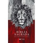 livro bíblia sagrada - nvt - vermelho e cinza (mp)