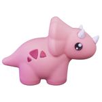 luminária dino 20cm baby 110/220v rosa bebê (mp)