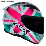 capacete asx city branco e rosa 60 (mp)