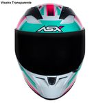 capacete asx city branco e rosa 60 (mp)