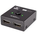 switch splitter hdmi bi-direcional argom 2 entradas 1 saída (mp)