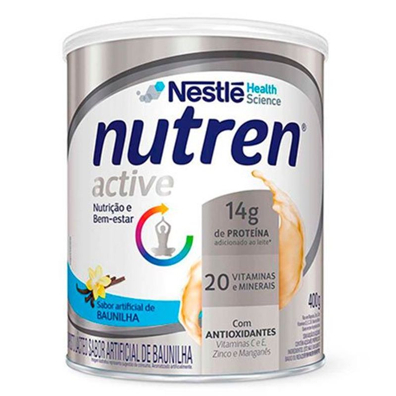 suplemento alimentar nutren active nestlé baunilha 400g