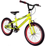 bicicleta track noxx juvenil aro 20 amarelo