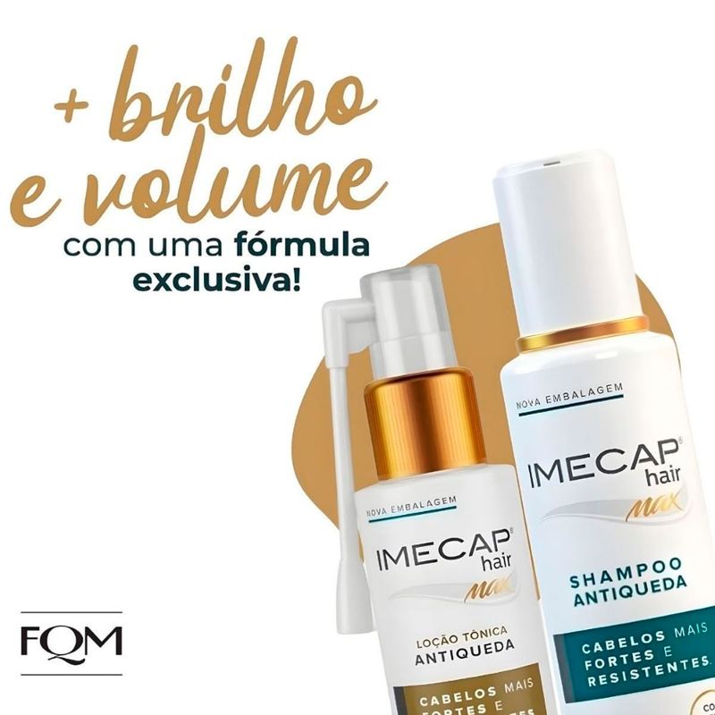 imecap hair max loção tônica antiqueda 100ml fqm